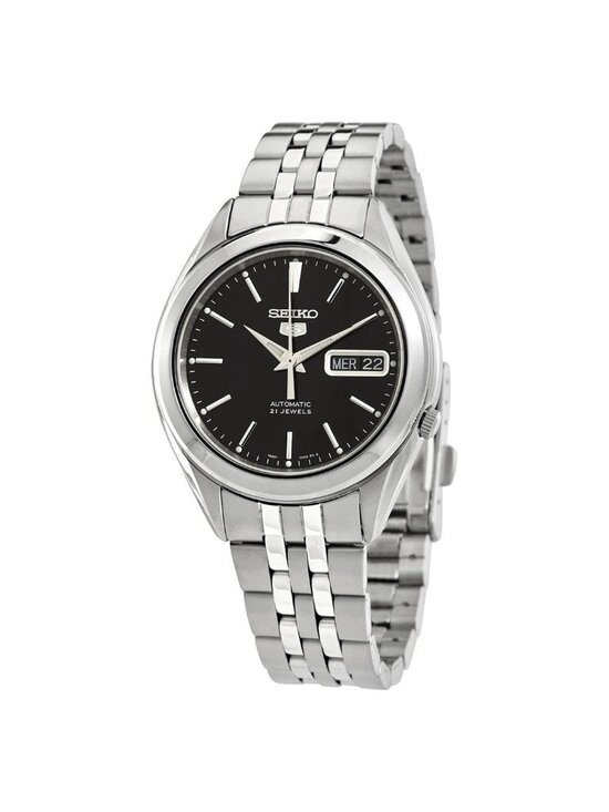NWT Seiko 5 Automatic Black Dial Men\'s Watch